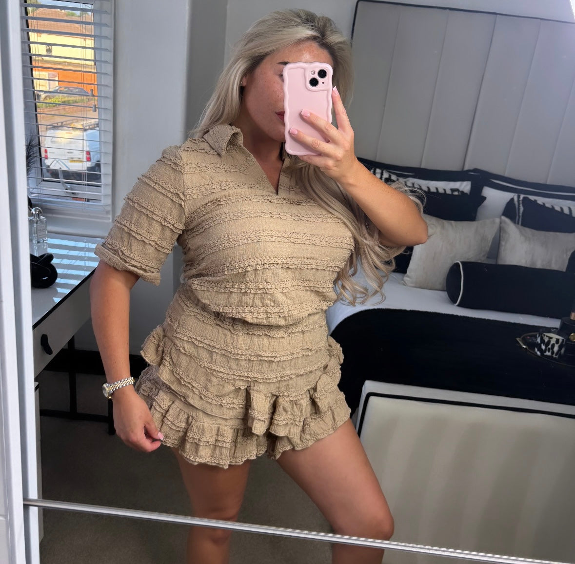 Frilled Short Set