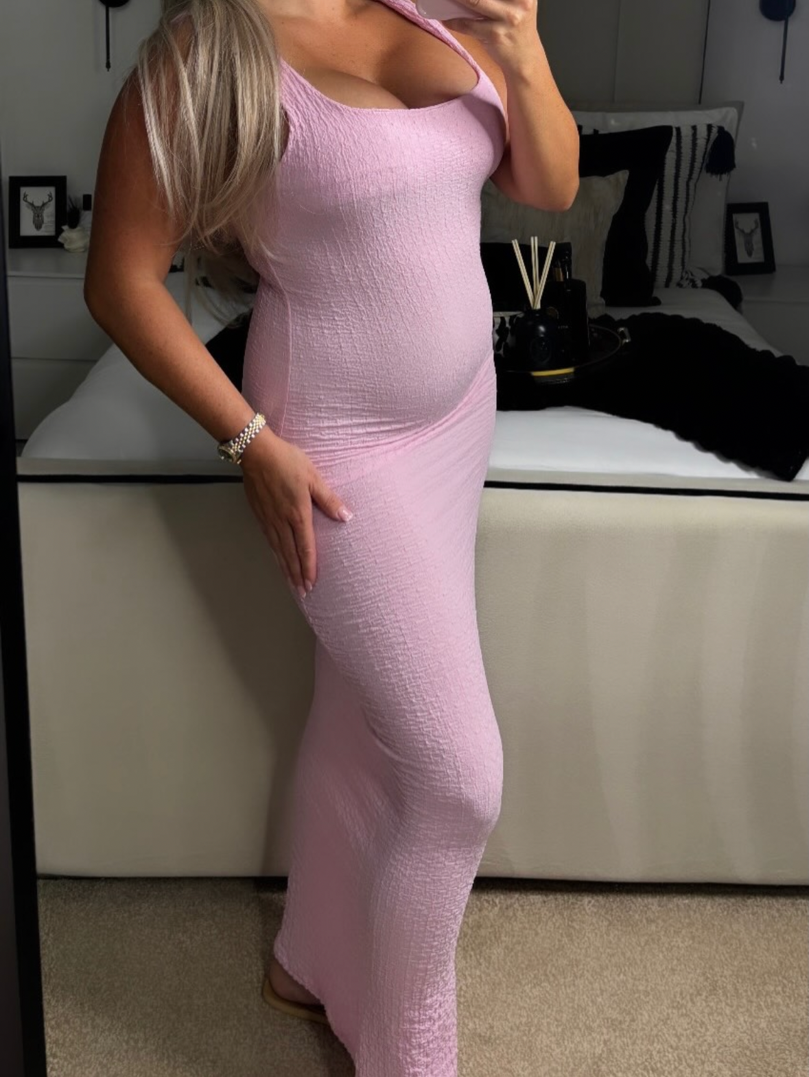 The Capri Textured Maxi Dress