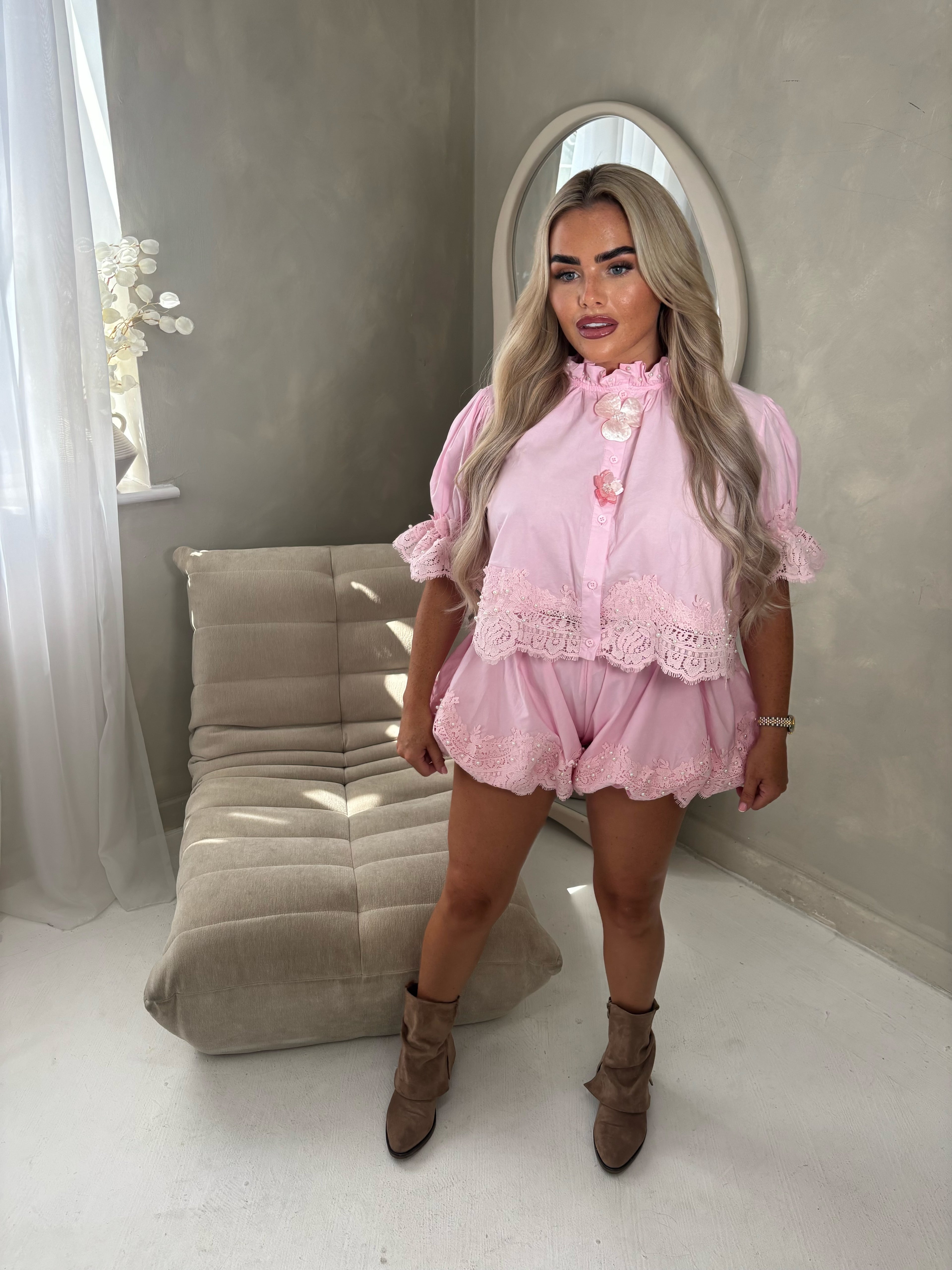 Blossom Lace Detailed Co ord