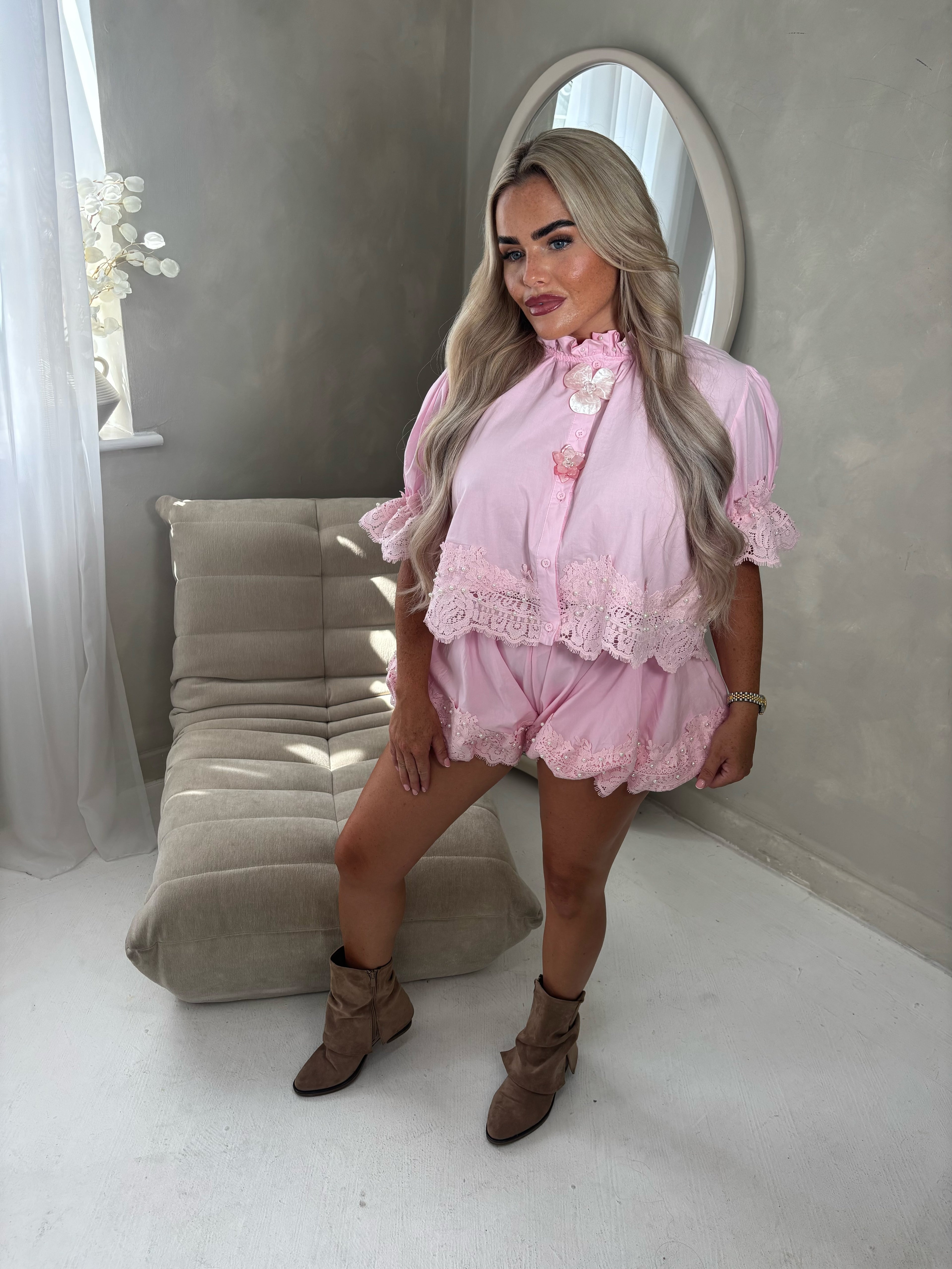 Blossom Lace Detailed Co ord