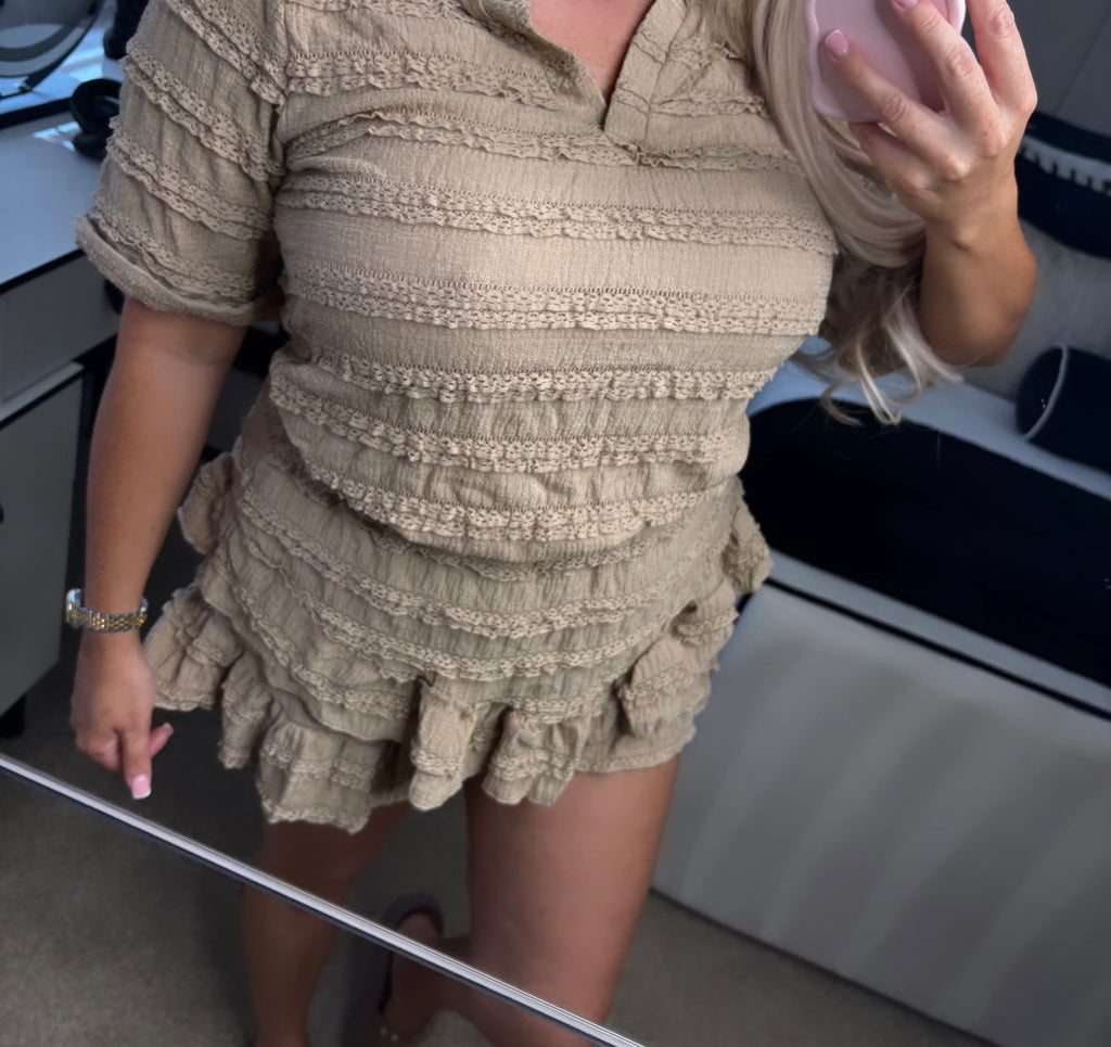 Frilled Short Set