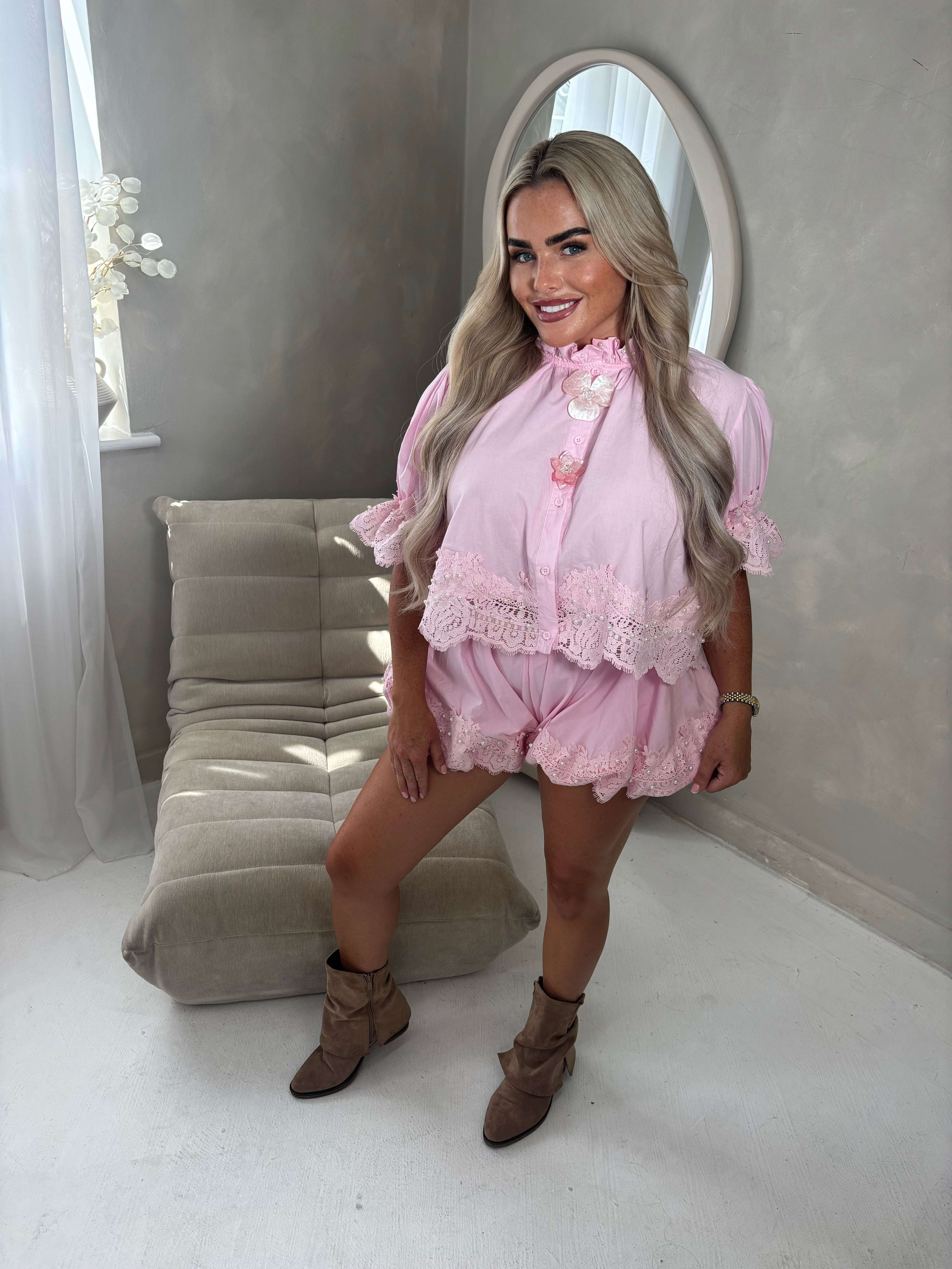 Blossom Lace Detailed Co ord