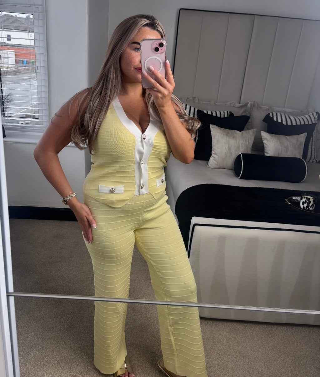 Button Detailed Trouser Sets