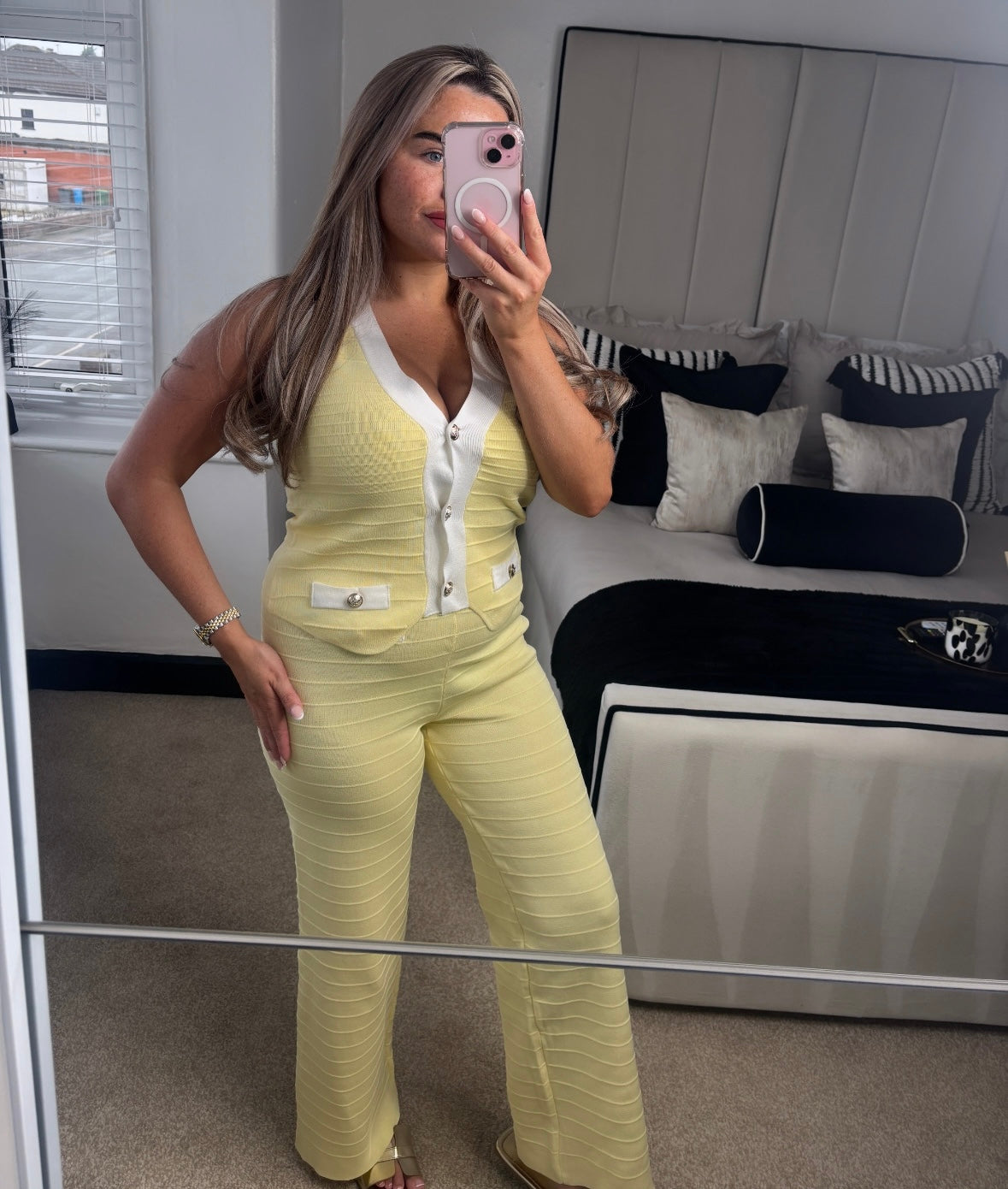 Button Detailed Trouser Sets